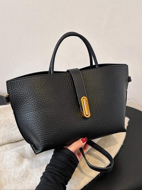 Women's Elegant Solid Color French Style Handbag - Image 4