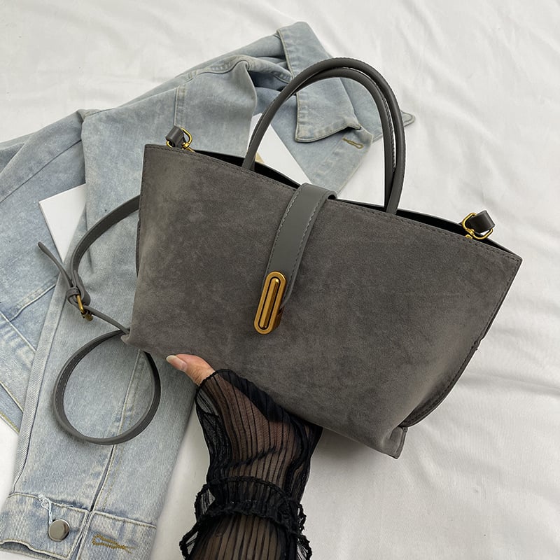 Women's Elegant Solid Color French Style Handbag - Image 6