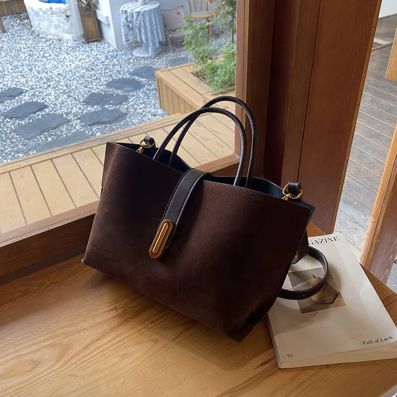 Women's Elegant Solid Color French Style Handbag - Image 9