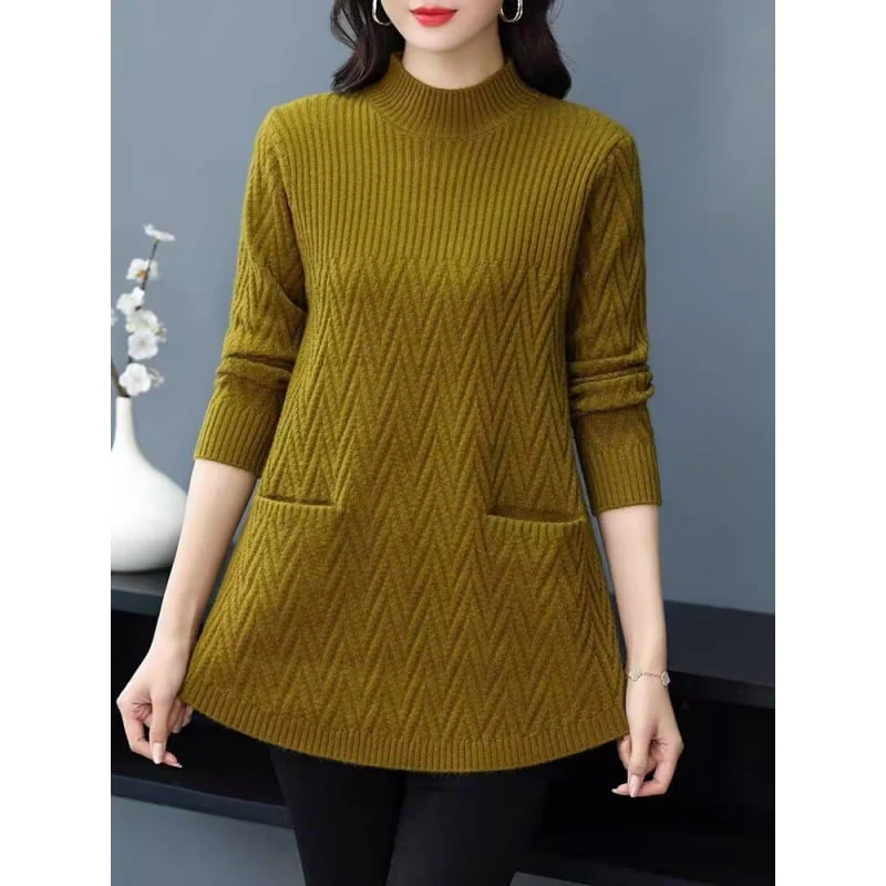 Women's Mid-Length Half Turtleneck Sweater🎊BUY 2 FREE SHIPPING - Image 3