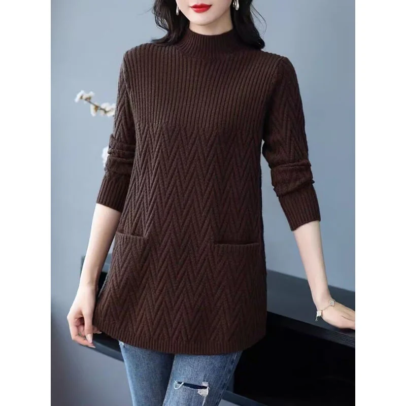 Women's Mid-Length Half Turtleneck Sweater🎊BUY 2 FREE SHIPPING - Image 4