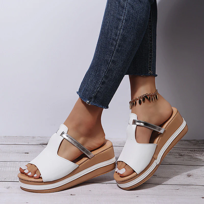 Women's Casual Slip-On Wedge Sandals - Image 6