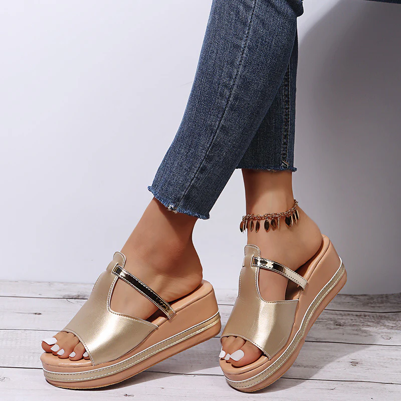Women's Casual Slip-On Wedge Sandals - Image 8