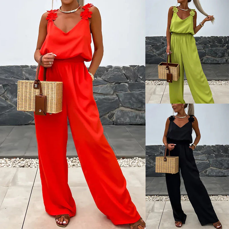 Women's Sleeveless Wide Leg Jumpsuit - š„Buy two and get free shipping!