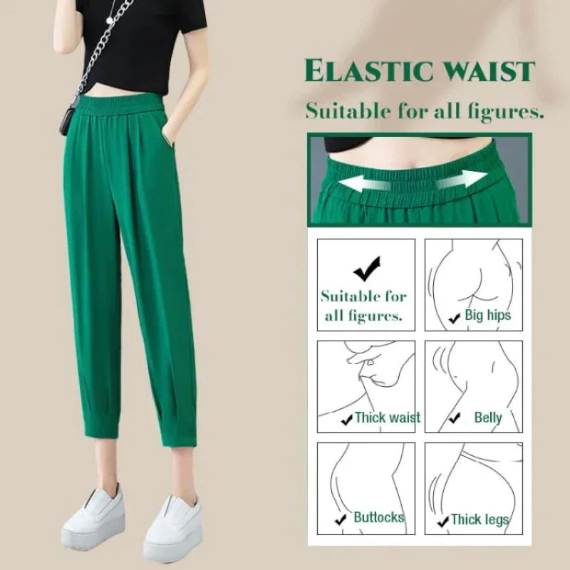 Women's Casual Cooling Straight Pants - Image 3