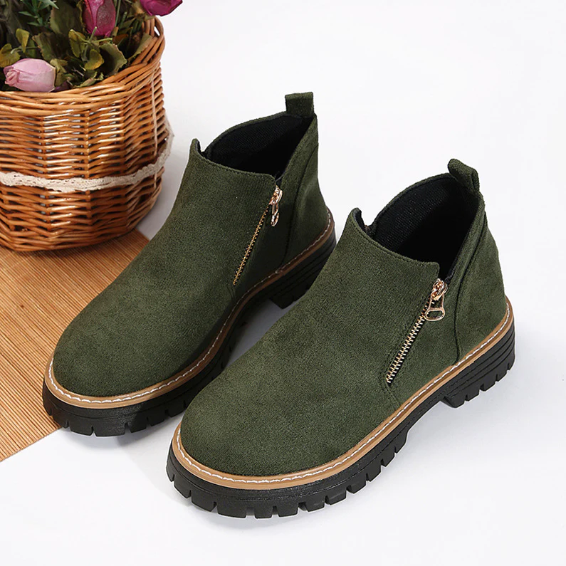 Women's Fashion Solid Color Ankle Boots - Image 15