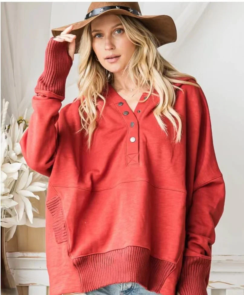 🌷Women's Oversized Hoodie With Thumb Holes - Image 10