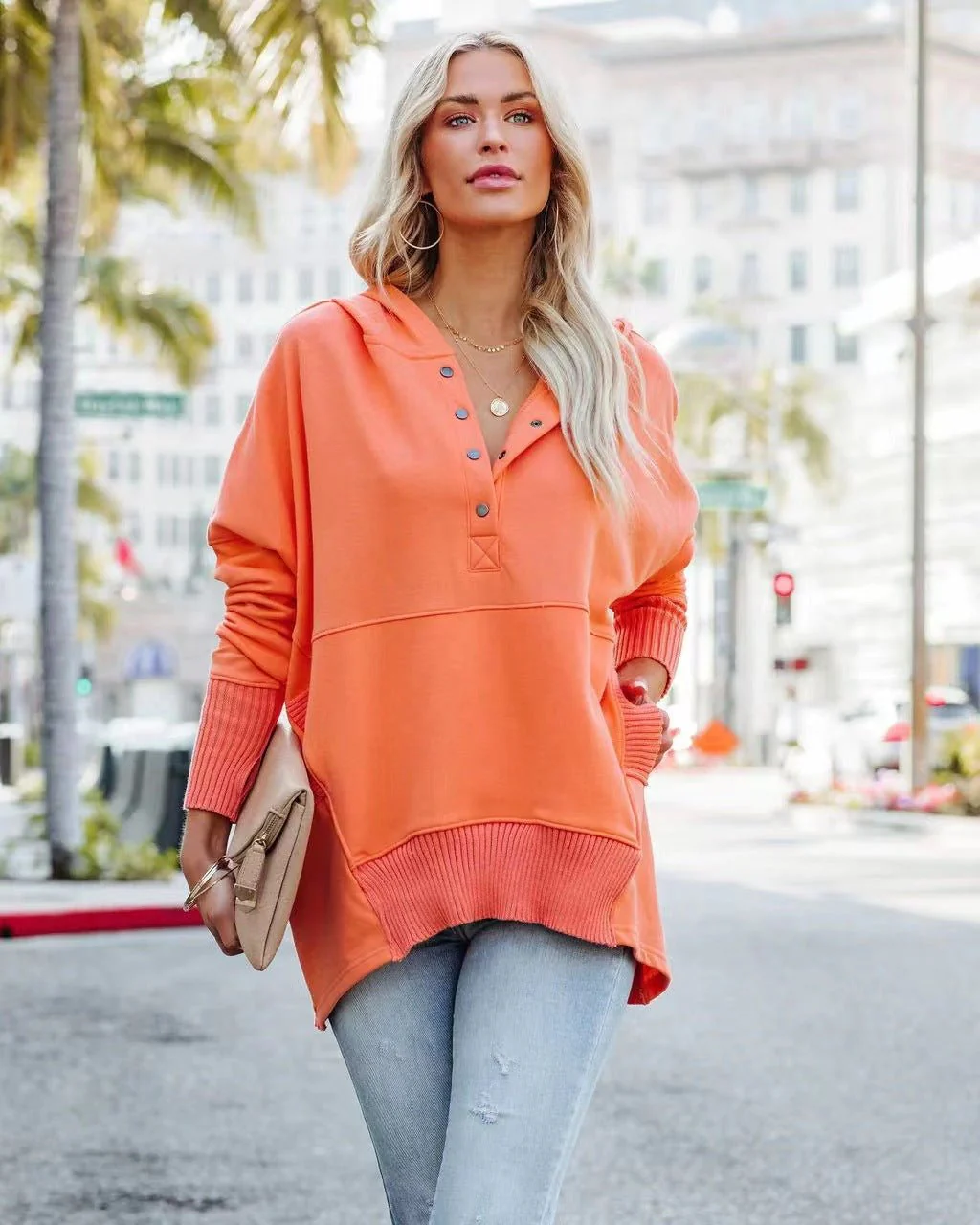 🌷Women's Oversized Hoodie With Thumb Holes - Image 13