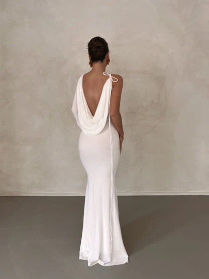 Women's Sexy Backless Maxi Dress Slim Dress - Image 10