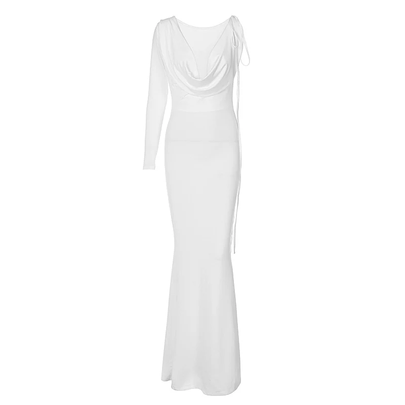 Women's Sexy Backless Maxi Dress Slim Dress - Image 11