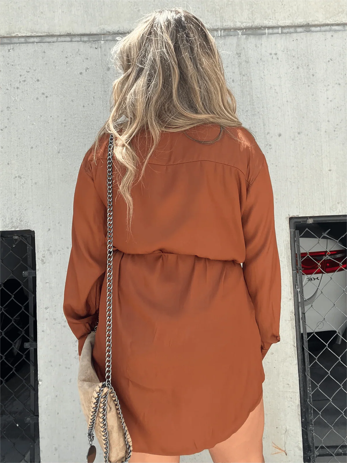 Women's Solid Color Long Sleeve Shirt Suit - Image 5
