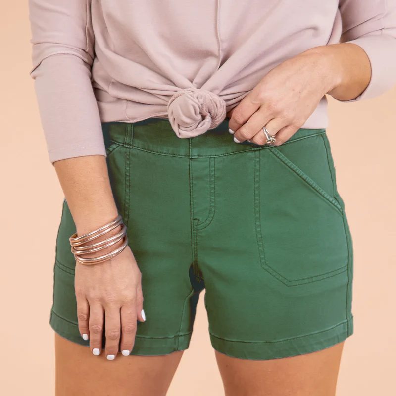 Women's Stretch Twill Shorts - Image 4