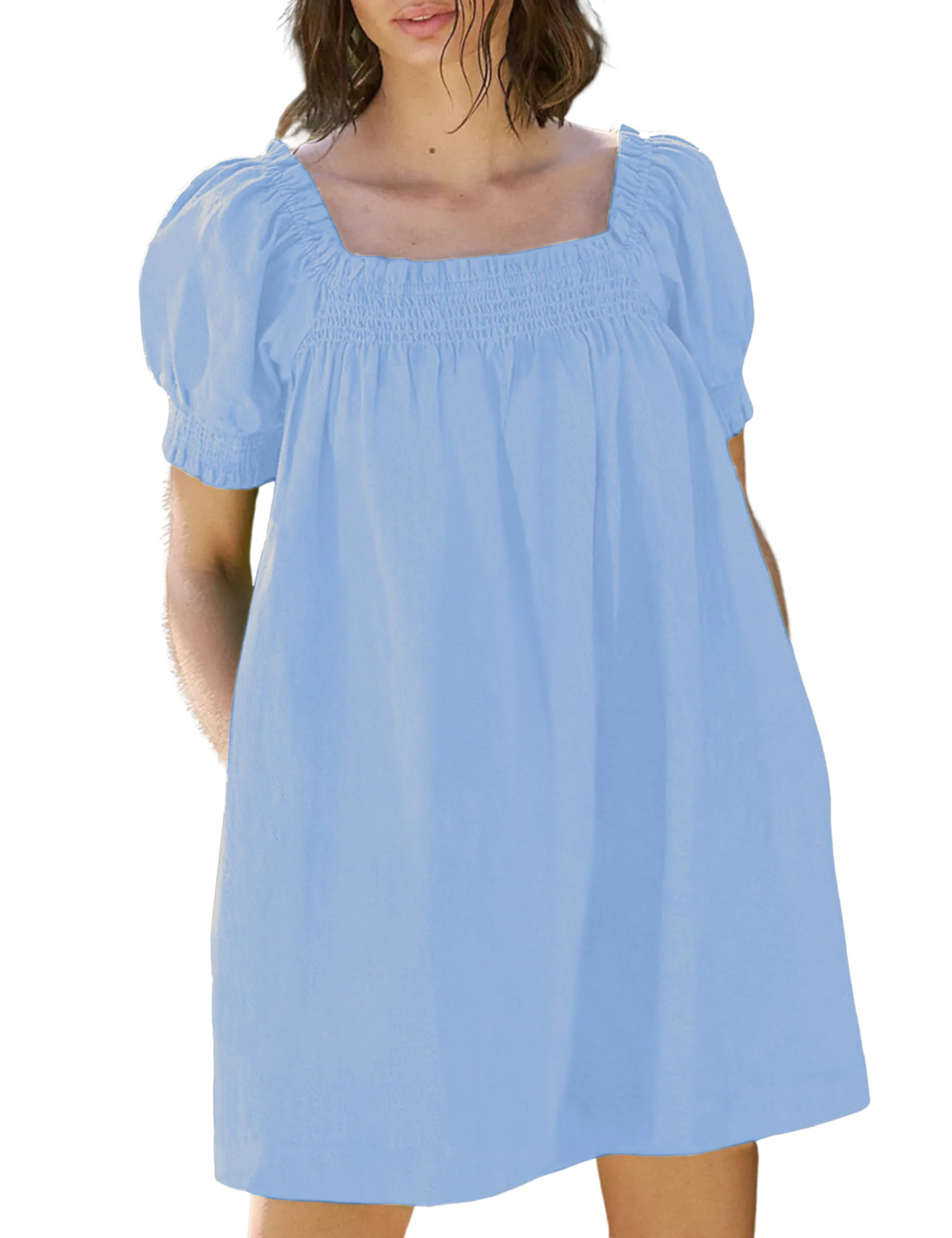 Women's Summer A-Line Mini Dress with Pockets (Buy 2 Free Shipping) - Image 13