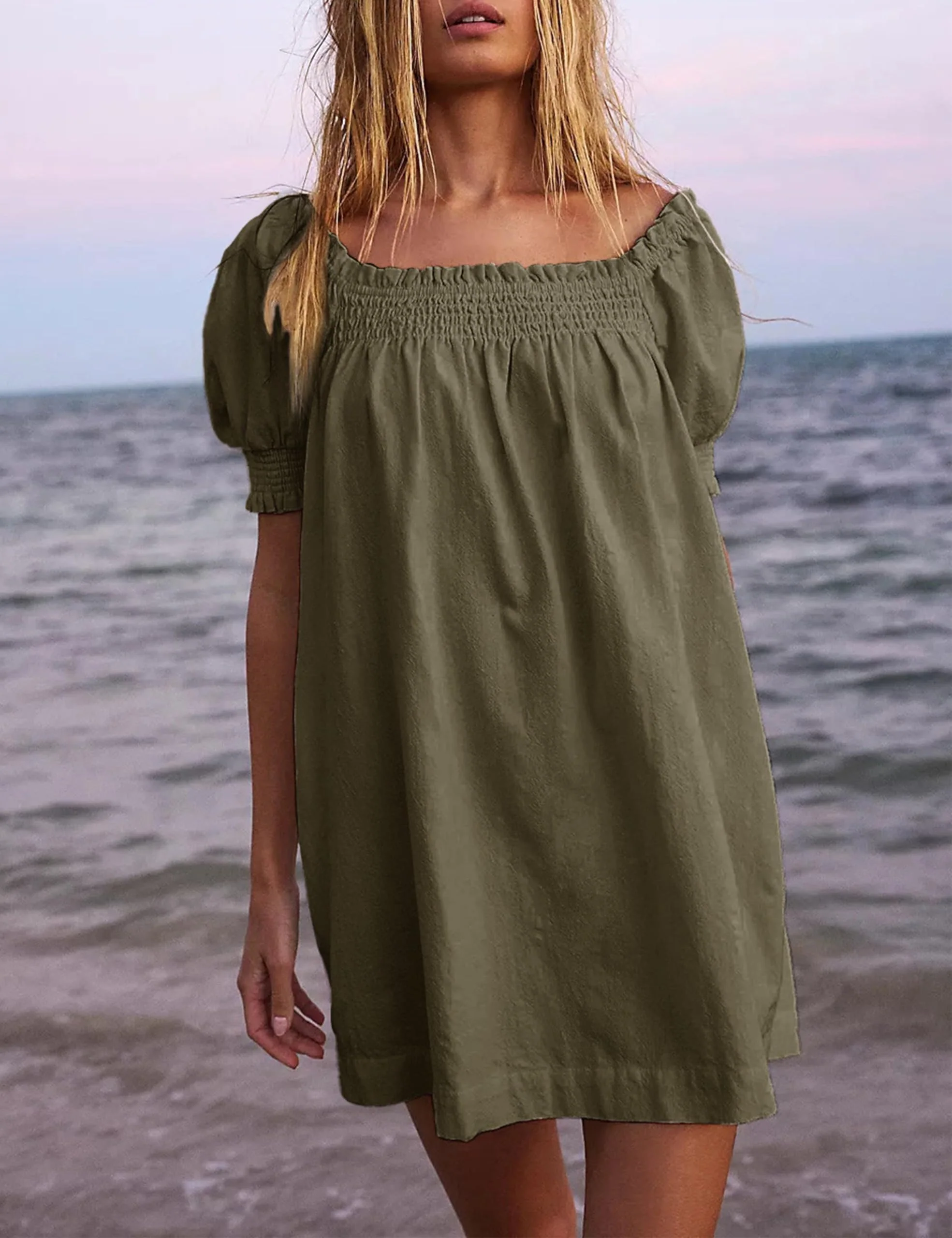 🎉This week's special offer💗Women's Summer A-Line Mini Dress with Pockets - Image 15
