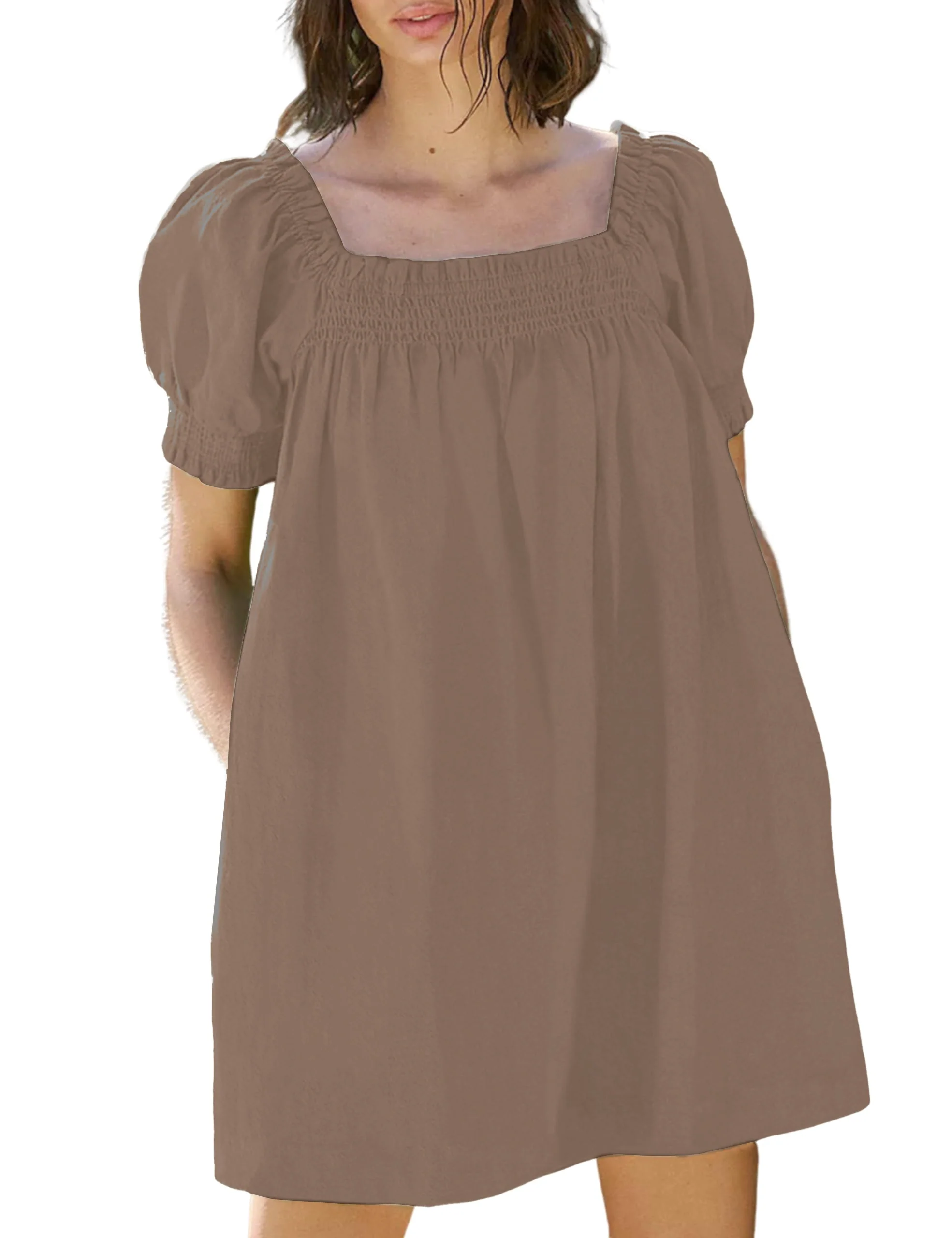 🎉This week's special offer💗Women's Summer A-Line Mini Dress with Pockets - Image 3