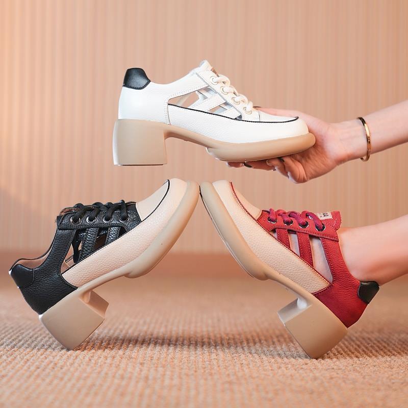 Women's Summer New Hollow High-heeled Sandalsâ°