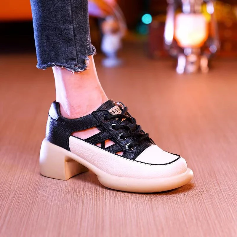 Women's Summer New Hollow High-heeled Sandalsâ° - Image 5