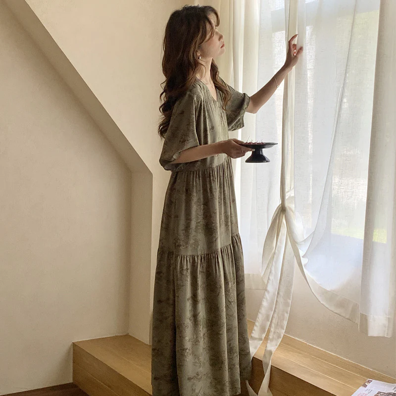 💃Only $35.99💃Women's V-neck Bohemian dress - Image 14