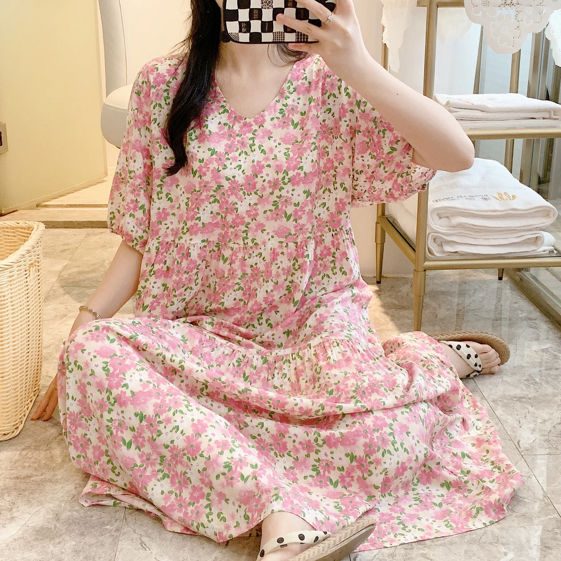 💃Only $35.99💃Women's V-neck Bohemian dress - Image 19