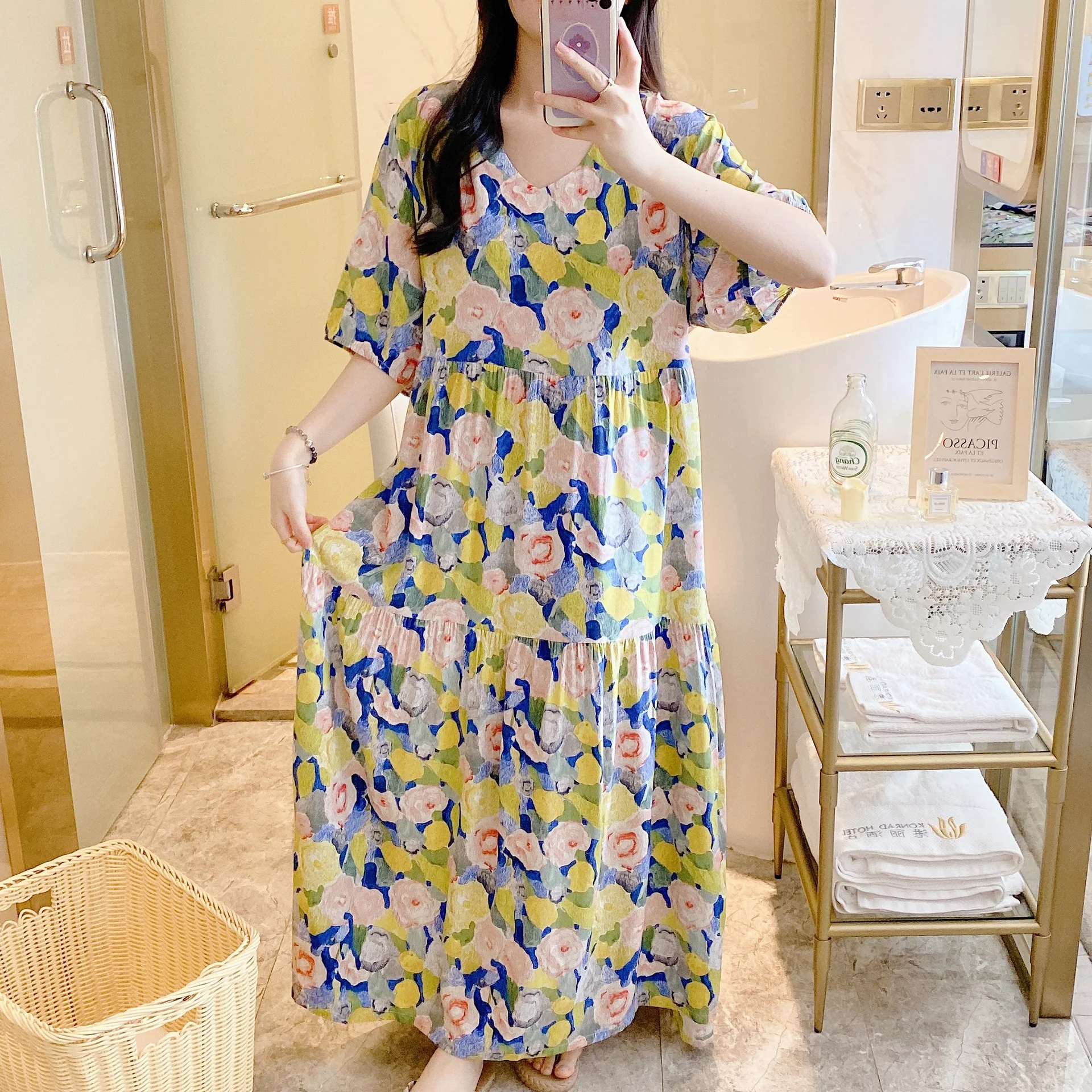 💃Only $35.99💃Women's V-neck Bohemian dress - Image 20