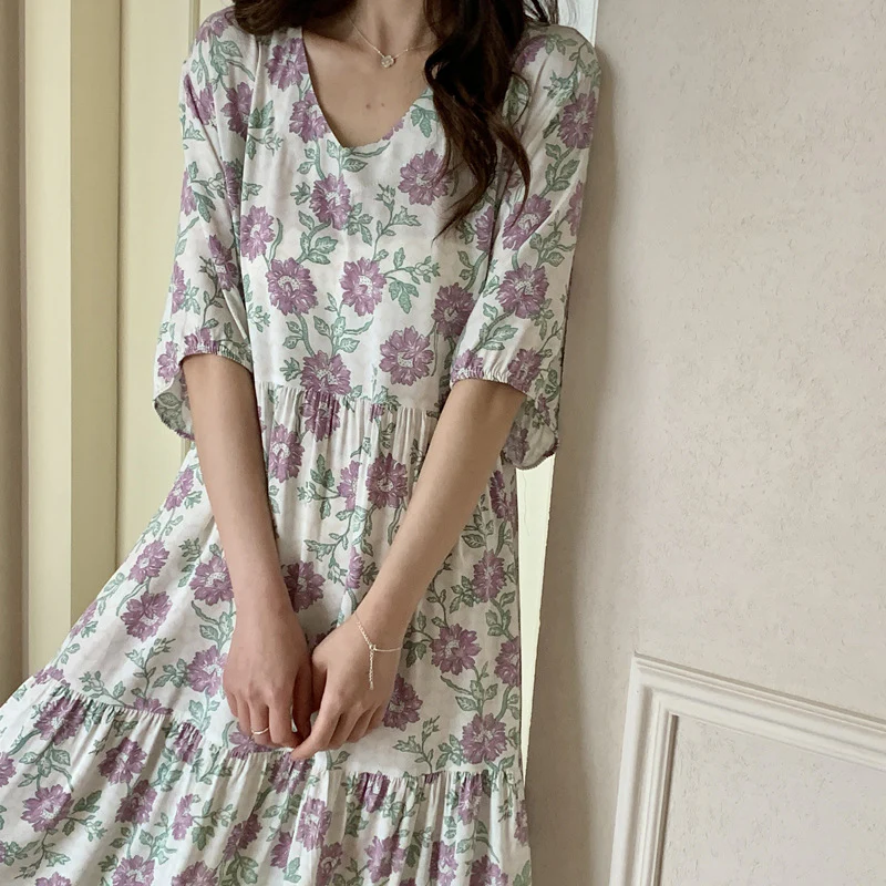 💃Only $35.99💃Women's V-neck Bohemian dress - Image 4