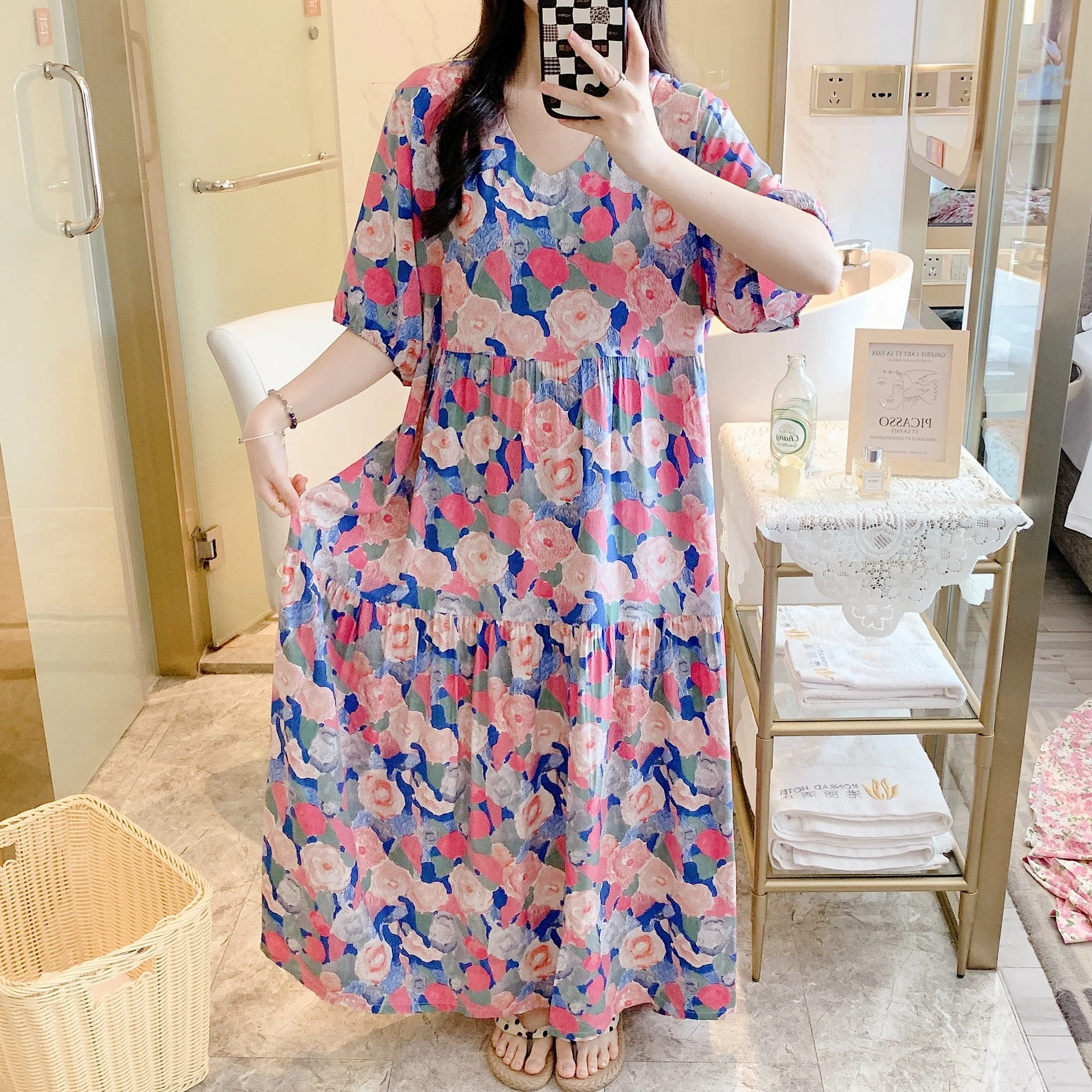 💃Only $35.99💃Women's V-neck Bohemian dress - Image 9