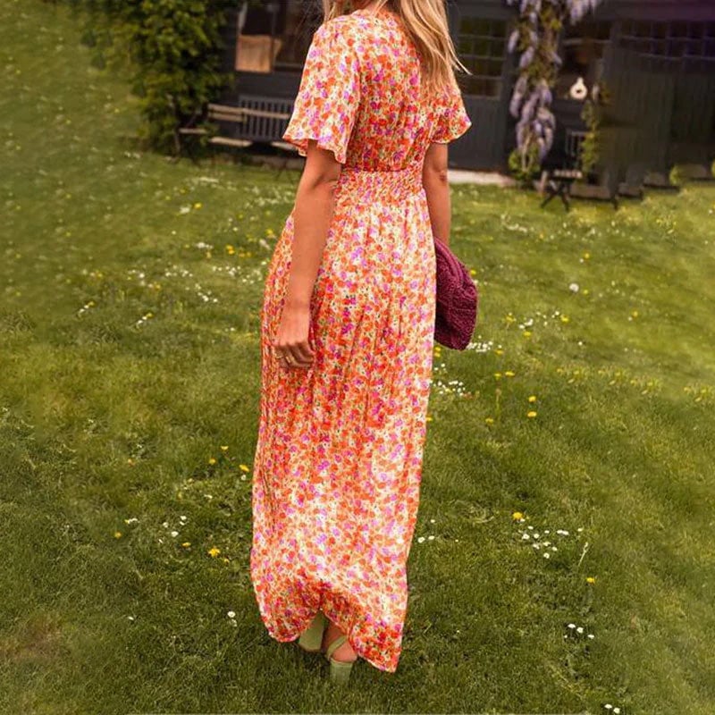 Cute vintage floral dress for women - Image 3