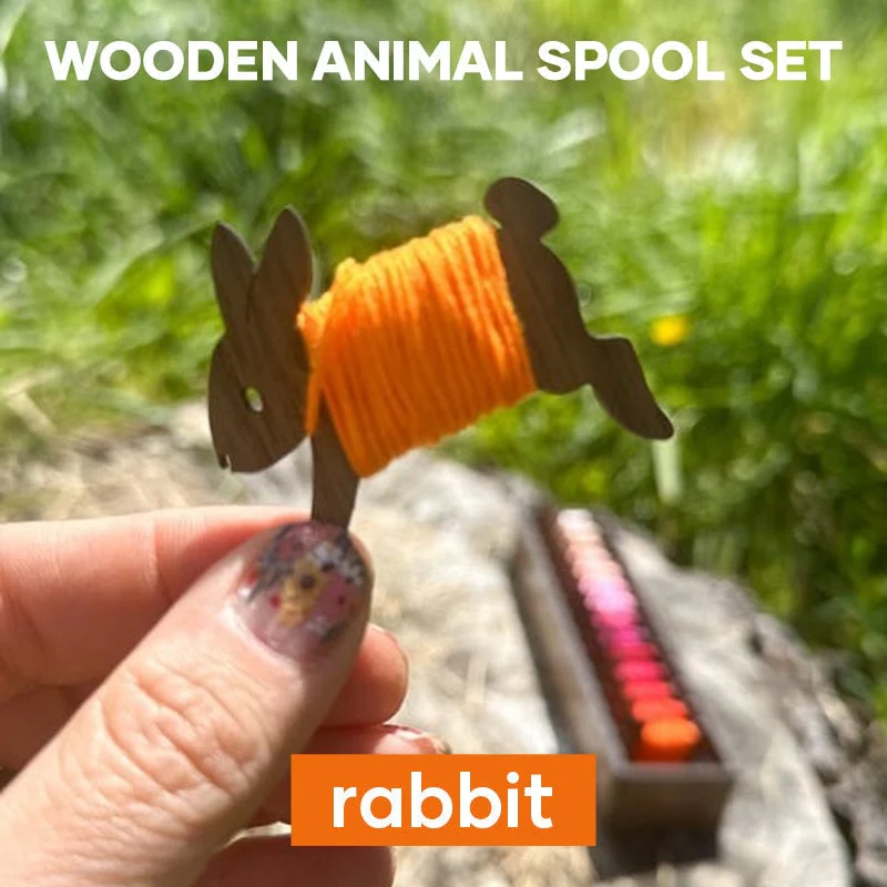 Wooden Animal Bobbin Set - Image 2