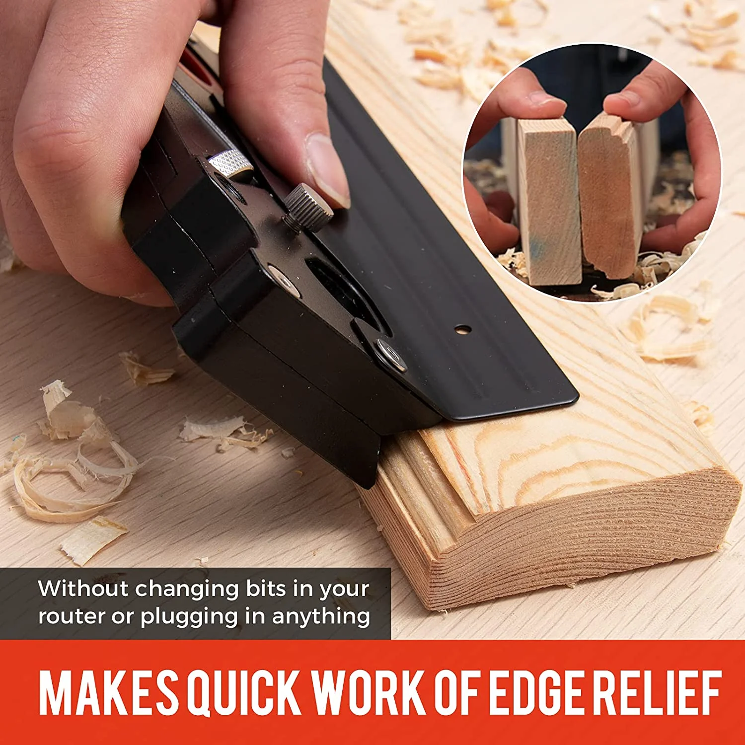 Chamfer Plane - Woodworking Edge Corner Flattening Tool - Image 3