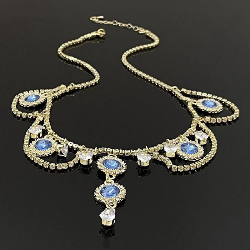 🔥2024 Hot Sale 🔥French Blue Zirconia Necklace--(Heart of the Ocean) - Image 10