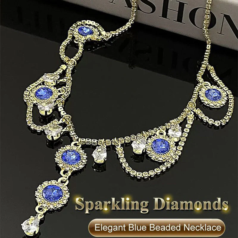 🔥2024 Hot Sale 🔥French Blue Zirconia Necklace--(Heart of the Ocean) - Image 5